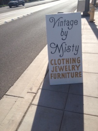 Vintage By Misty sign